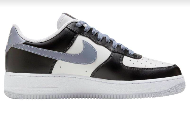 air force 1 black white grey